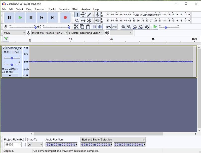 Configuring Audacity – nocmig